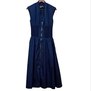 Anthropologie Navy Midi Dress